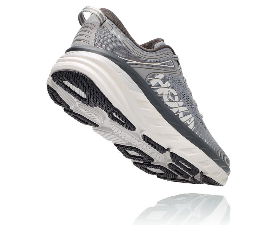 Hoka One One Tenisky Panske Siva - Bondi 7 - 82046-QTWP